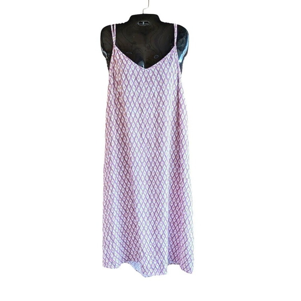 Gap Dress L Flowing Racerback Sundress Dainty Romantic Boho Beachy Cottagecore